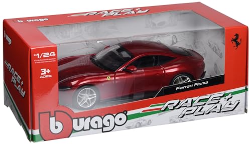 Bburago B18-26029 Ferrari Race and Play Roma 1:24 Scale Die-Cast Collectible Car, Assorted Designs and Colours