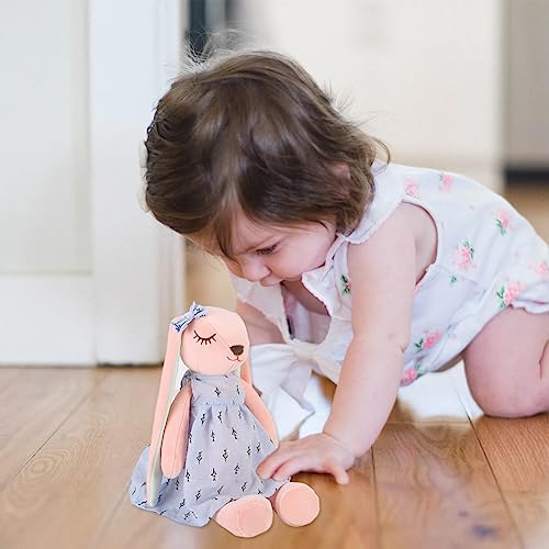 Simmpu Cute Rabbit Plush Toy,Creative Kawaii Rabbit Toys,Bunny with Beautiful Skirt,Long Ear Rabbits Soft Plush Muppet,Big Eared Bunny Stuffed Doll, for Girl Kids Birthday Gifts (35cm,Blue)