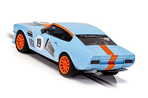 Scalextric C4209 Aston Martin V8 - Gulf Edition - Rikki Cann Racing, Orange/Blue