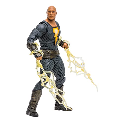 McFarlane Toys, 7-Inch DC Black Adam (Hero Costume) Action Figure with 22 Moving Parts, Collectible DC Black Adam Movie Figure with Stand Base Unique Collectible Character Card – Ages 12+