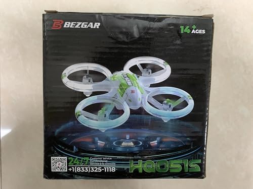 BEZGAR HQ051S Drone for Kids - Mini Drone with Upgraded LED Lighting Effect, RC Drones 3D Flip and Headless Mode, Quadcopter Drone for Beginners, Easy to fly Gift Toy for Boys Girls and Adults