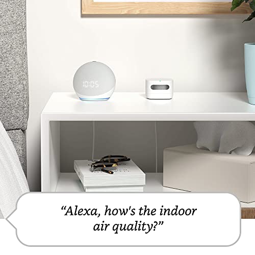 Amazon Smart Air Quality Monitor | Know your air, Works with Alexa, Certified for Humans device