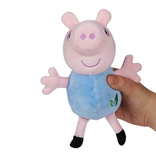 Peppa Pig Eco Plush Collectables, Peppa or George Soft Toy, 100% Recycled, Peppa Pig Gift, Sustainable Toy, Red