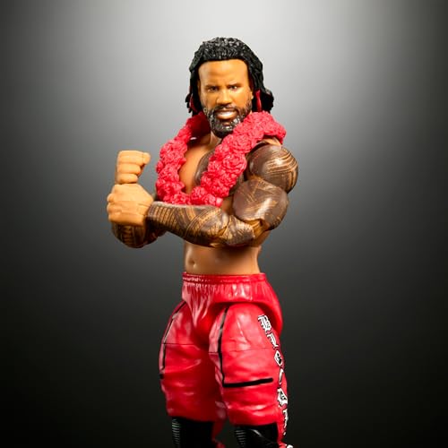 WWE Elite Action Figure & Accessories, 6-inch Collectible Jimmy Uso with Articulation, Life-Like Look & Swappable Hands, HTX30