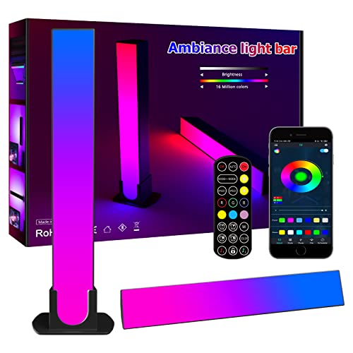 OneWatt Smart Flow Light Bar, RGB LED Lamp with Multiple Light Effects, Ambance Light bar, APP Control, Mood Light, Ambient Lighting for Gaming TV PC Room Decoration Movies