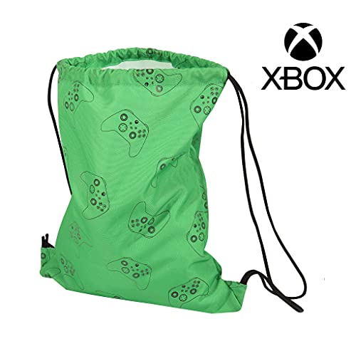Popgear Xbox Controller Gym Bag, Kids, One Size, Forest Green, Official Merchandise