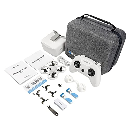 BETAFPV Cetus Pro FPV RTF Drone Kit with Remote Control FPV Goggles with Altitude Hold Self-Protect 3 Flight Mode Turtle Mode Ready to Fly Easy to Start Drone Kit for FPV Beginners Teenager Adults