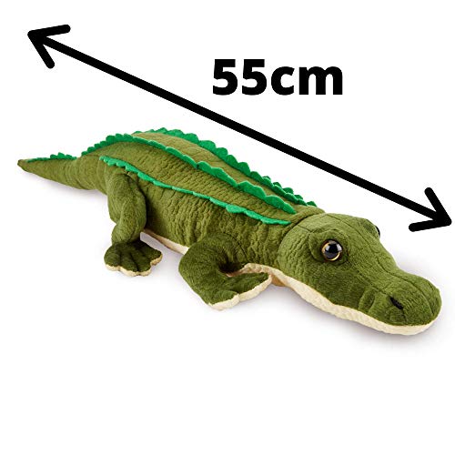 Zappi Co Children's Realistic Lifelike Large Plush Toy - Soft & Cuddly Stuffed Animal for Boys and Kids (53cm Length) (Crocodile)