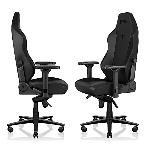 Secretlab TITAN Evo 2022 Black Gaming Chair - Reclining - Ergonomic & Comfortable Computer Chair with 4D Armrests - Magnetic Head Pillow & 4-way Lumbar Support - Black - Hybrid Leather