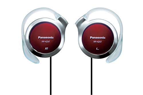 Panasonic RP-HZ47-R Red Supra-aural Ear Hook Headset - Headsets (Supra-aural, Ear Hook, Wired, 14-24000 Hz, 1 m, Red)