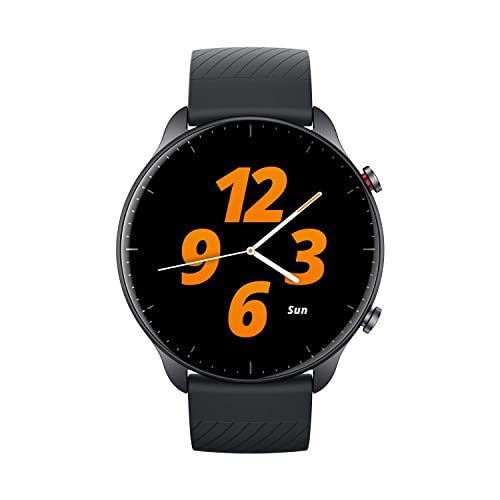 Amazfit [New Version] GTR 2 Smart Watch with Bluetooth Call, Sports Watch with 90+ Sports Modes, Fitness Tracker with Heart Rate, SpO2 Moniotr, 3GB Music Storage, Alexa Built-in, Black