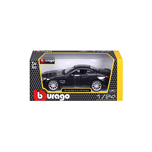 Bburago 18-21066 Mercedes-Benz SL 65 AMG Hardtop Diecast Model Kit, Black, 1:24 Scale