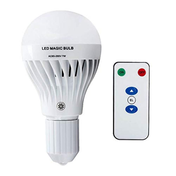 EBILUN 7W E27 LED Newly Design Smart Emergency Bulb Household Lighting Bulbs Multifunction Rechargeable Emergency Bulb Energy Saving Indoor Lighting Flashlight (Warm White Light)