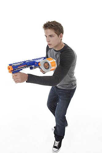 Nerf Rampage N-Strike Elite Toy Blaster with 25 Dart Drum Slam Fire & 25 Official Elite Foam Darts for Kids, Teens, & Adults (Amazon Exclusive)