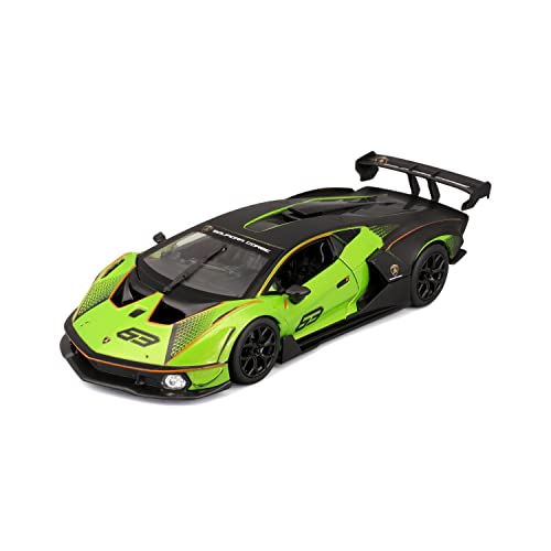 Bburago 18-28017 Lamborghini Essenza SCV12 1:24 Scale Model car, Green/Black