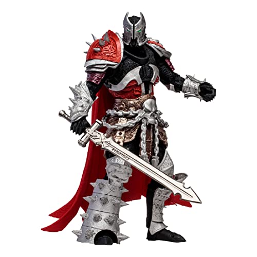 McFarlane Toys, Spawn Comic 7-inch Medieval Spawn Action Figure with 22 Moving Parts, Collectible Figure with Accessories and Collectors Stand Base – Ages 12+