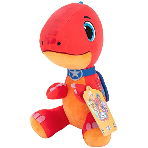 Dino Ranch Blitz Plush 10” Soft, Cuddly, Blitz Plush, Amazon Exclusive, Toys for Kids Ages 3 and Up - Fun Plush Toys Featuring Your favourite Dino,Multicolor,25.40 cm