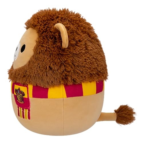 Squishmallows SQWB00017 Harry Potter 10-Inch Gryffindor Lion Medium-Sized Ultrasoft Official Jazwares Plush, Brown