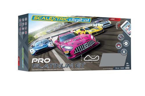 Scalextric Digital ARC PRO: Pro Platinum Race Set - App Race Control Electric Race Car Track Set for Ages 5+, Slot Car Race Tracks, With Multi-Car Racing and Lane Changing - 1:32 Scale