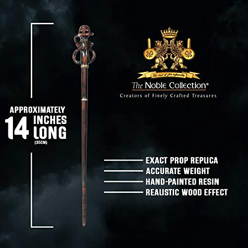 The Noble Collection - Death Eater Swirl Wand In A Standard Windowed Box - 14in (35cm) Wizarding World Wand - Harry Potter Film Set Movie Props Wands