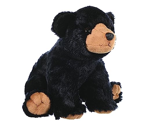 Wild Republic Black Bear Plush Soft Toy, Cuddlekins Cuddly Toys, Gifts for Kids 30 cm