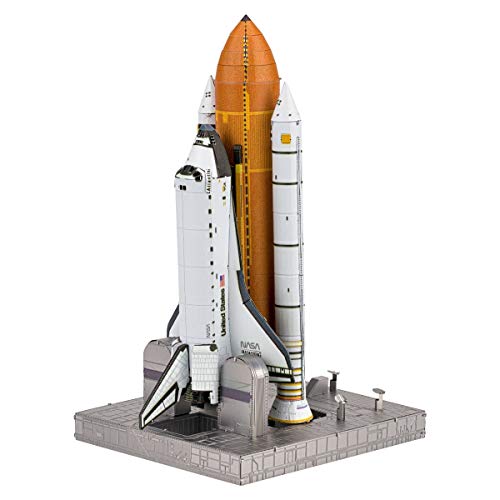 Metal Earth Fascinations Premium Series 3D Metal Models Set of 2 Kits - Space Shuttle Launch Kit - International Space Station