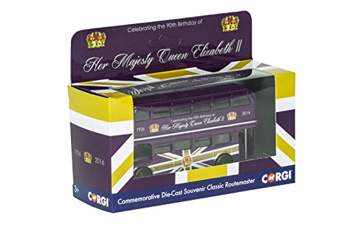 Corgi CC82326 The 90th Birthday of HM Queen Elizabeth II Commemorative Die-Cast Souvenir Classic Routemaster Model