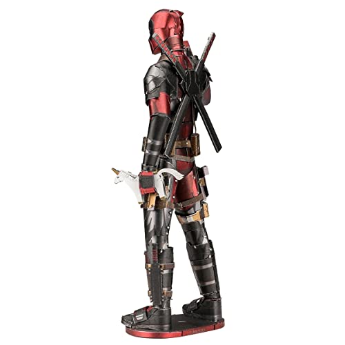 Metal Earth Fascinations Marvel Deadpool 3D Metal Model Kit Bundle with Tweezers