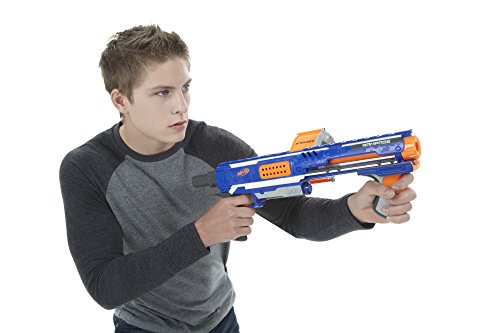 Nerf Rampage N-Strike Elite Toy Blaster with 25 Dart Drum Slam Fire & 25 Official Elite Foam Darts for Kids, Teens, & Adults (Amazon Exclusive)