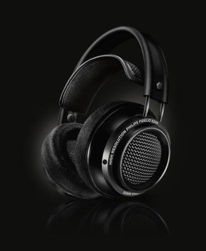 PHILIPS Fidelio X2HR Over-Ear High Resolution Wired Headphones | Open-Back Design | Double-Layered Ear Shells | 50 mm Neodymium Drivers | Deluxe Memory Foam Earpads