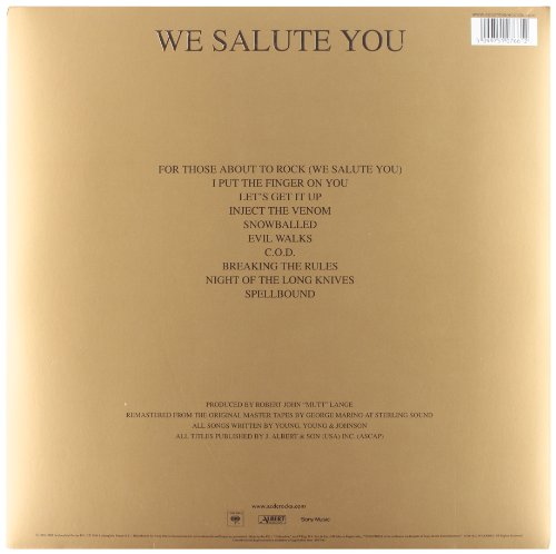 For Those About To Rock We Salute You [VINYL]