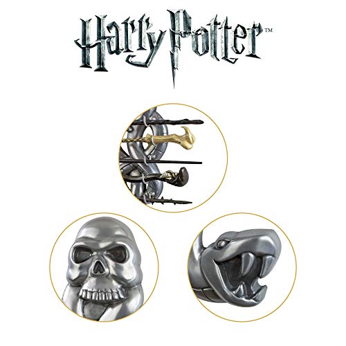 The Noble Collection The Dark Wizard Wand Set - 17in (43cm) PVC Dark Wizard Wand With Prismatic Bookmark - Officially Licensed Harry Potter Film Set Movie Toy