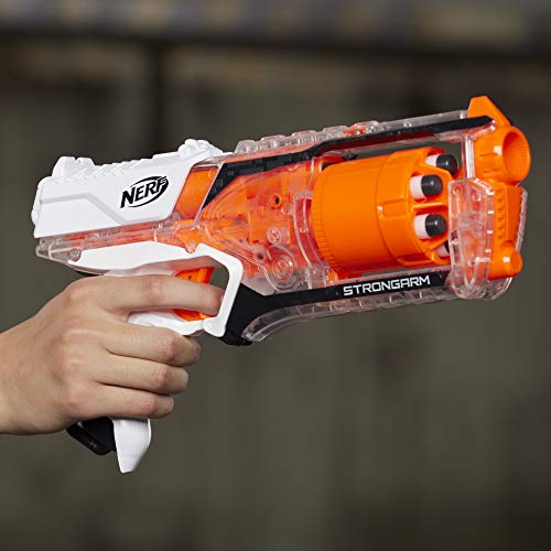 NERF E5753 Strongarm Clear Foam Blaster, One Size