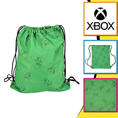 Popgear Xbox Controller Gym Bag, Kids, One Size, Forest Green, Official Merchandise