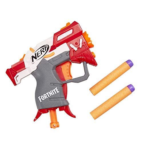 Nerf Fortnite TS MicroShots Dart-Firing Toy Blaster and 2 Official Elite Darts For Kids, Teens, Adults