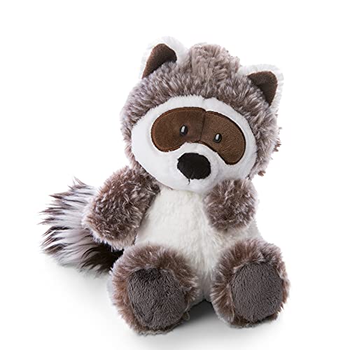 NICI 47340 Rauly The Cuddly 25cm – Plush Raccoons for Girls, Boys & Babies – Fluffy Stuffed Animal to Cuddle & Play – Pet Soft Toys – Forest Friends Collection, Black/Grey, 25 cm