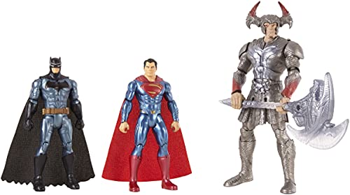 Justice League Action FGG57 Batman Steppenwolf Superman Figures, Pack of 3