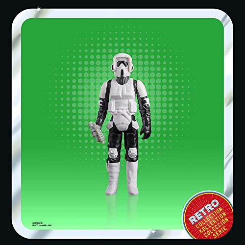 Star Wars Hasbro Wars Collection Biker Scout, Wars: Return of the Jedi 3.75” Action Figures, F7279, Multicolor