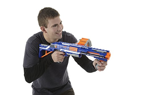 Nerf Rampage N-Strike Elite Toy Blaster with 25 Dart Drum Slam Fire & 25 Official Elite Foam Darts for Kids, Teens, & Adults (Amazon Exclusive)