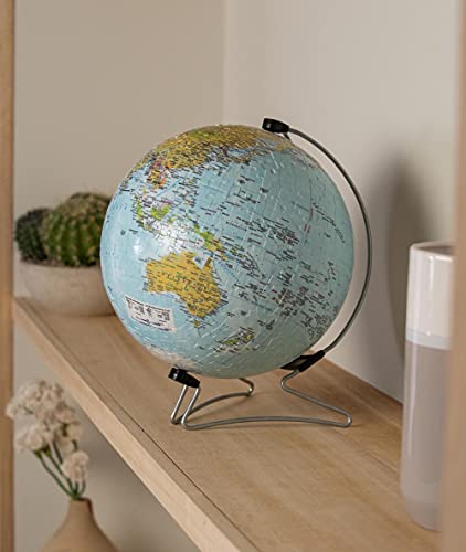 Ravensburger World Globe on a V-Stand 3D Jigsaw Puzzle for Adults and Kids Age 10 Years Up - 550 Pieces - No Glue Required