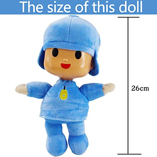 FISAPBXC Pocoyo Soft Plush Toy Cute Pocoyo Plush Doll Soft Stuffed Collectable Birthday Christmas Toys Gifts Home Decoration Suitable for Boys Girls Kids 26cm