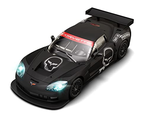 Scalextric - Corvette C6R Skull Car with Lights, 18 x 11 x 11 cm, Multicoloured (U10431S300)