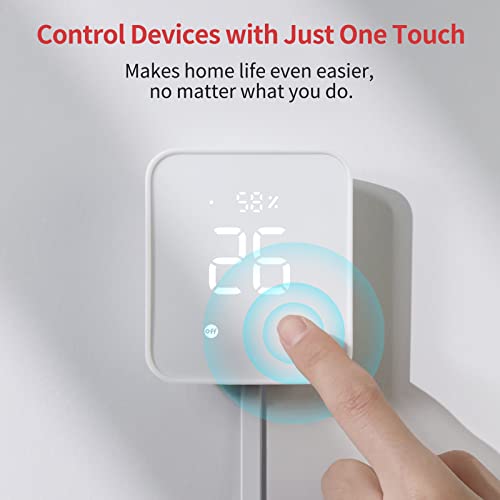 SwitchBot Hub 2 (2nd Gen), work as a WiFi Thermometer Hygrometer, IR Remote Control, Smart Remote and Light Sensor, Link SwitchBot to Wi-Fi (Support 2.4GHz), Compatible with Alexa&Google Assistant