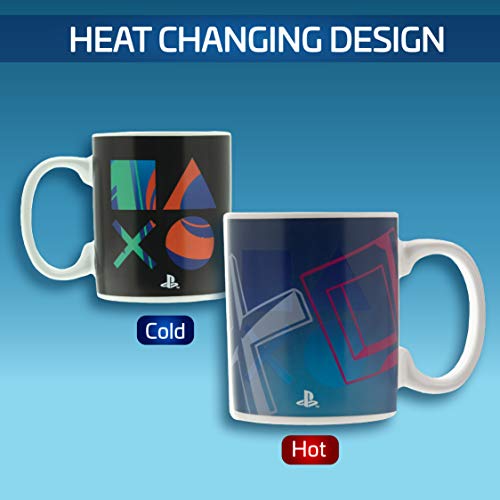 Paladone Playstation Icons Heat Change Mug, 10 oz, Officially Licensed Merchandise