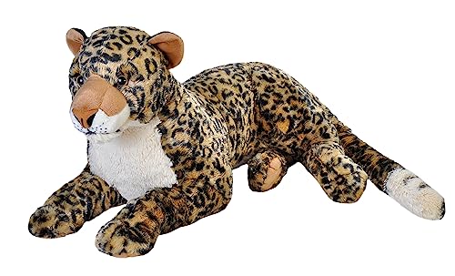 Wild Republic Jumbo African Leopard Giant Plush Soft Toy, Gifts for Kids, 76 cm