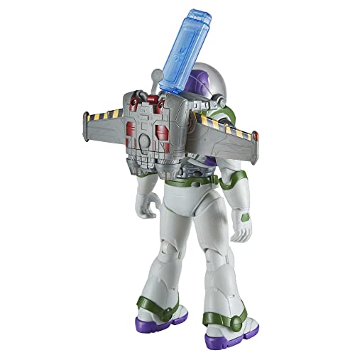 Disney and Pixar Lightyear Jetpack Liftoff Buzz Lightyear Large 12 Inch Scale Posable Action Figure, Jet Pack & Vapor Trail Exhaust, Toy 4 Years & Up