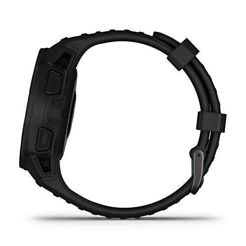 Garmin Instinct Solar Tactical, Solar-powered Rugged Outdoor Smartwatch with Tactical Features, Built-in Sports Apps and Health Monitoring, Black