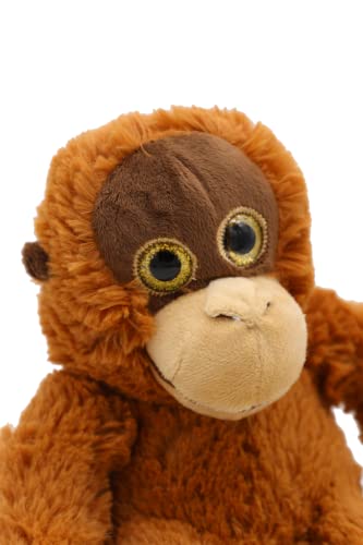 FURRY PLANET TOYS Soft Toy Plush Animal Kingdom 21cm Cute Cuddly Zoo Jungle Woodland Farm (Monkey Orangutan)