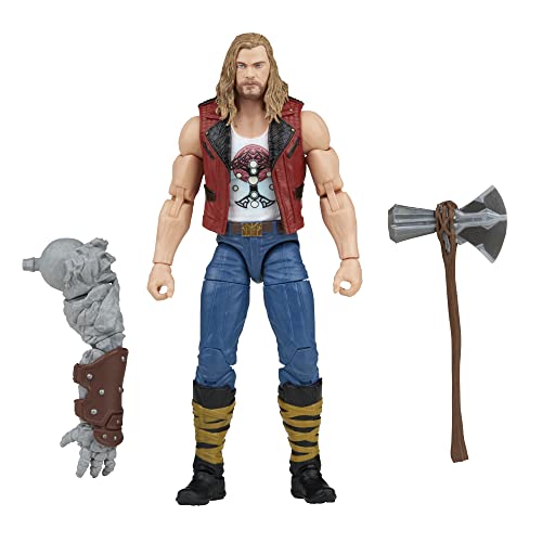 Marvel Hasbro Legends Thor: Love and Thunder Ravager Thor Action Figure 15-cm Collectible Toy, 1 Accessory, 1 Build-A-Figure Part, Multicolor (F1408)