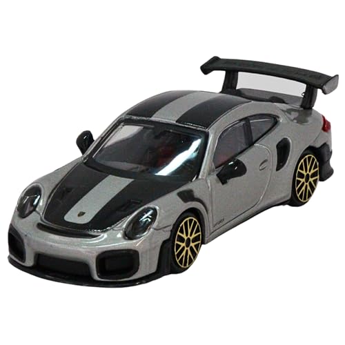 Bburago Street Fire Porsche 911 GT2 RS Silver 1:43 Scale Diecast Car